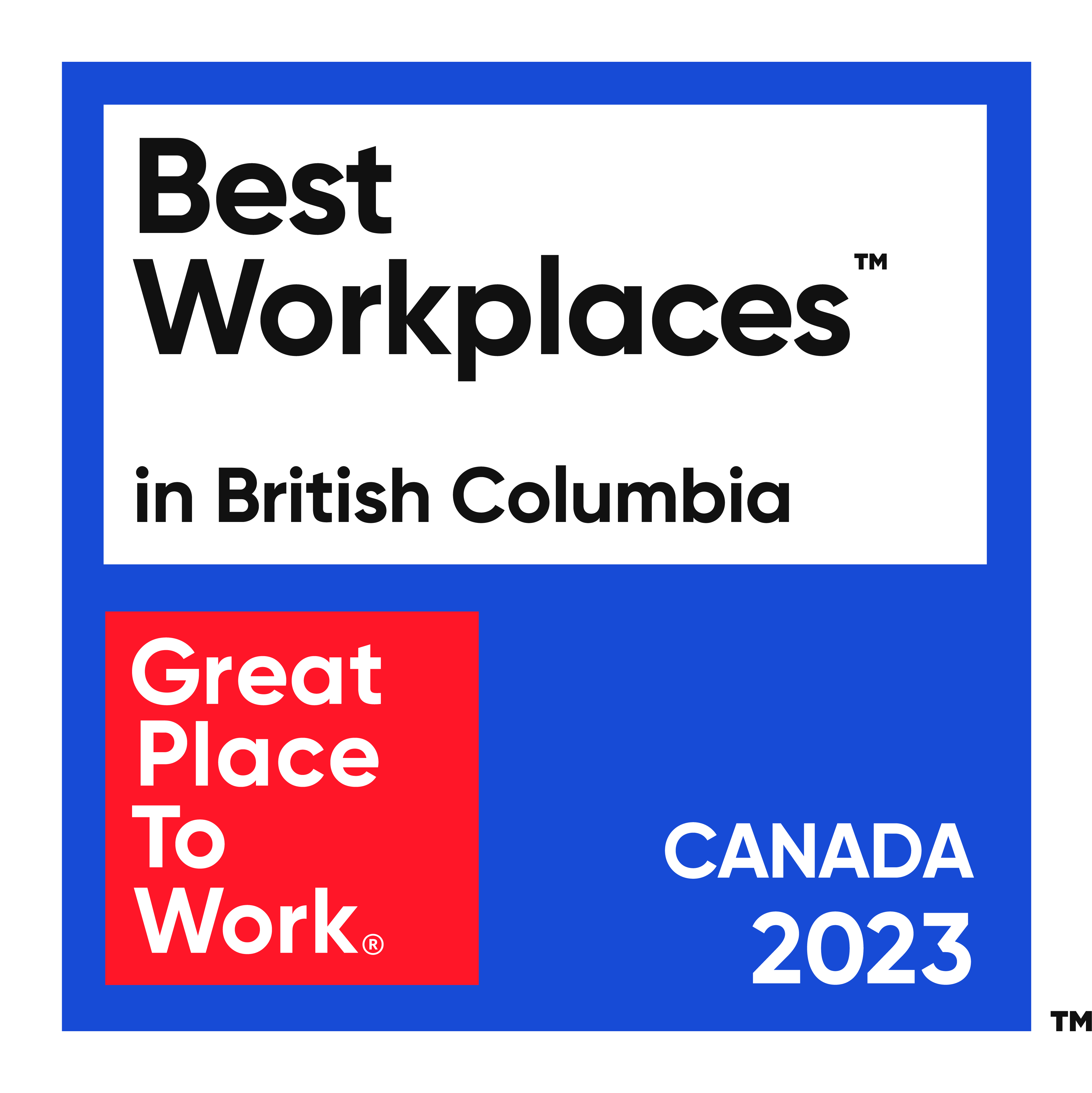 Best Workplaces  in British Columbia, Great Places to Work, Canada 2022